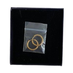12mm Gold Huggie Hoop Earrings